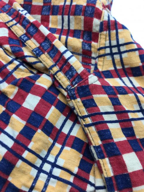 BIG JESS（ビッグジェス）BIG JESS (ビッグジェス) 40Sプリントネルシャツ レッド×イエロー サイズ:不明の古着・服飾アイテム