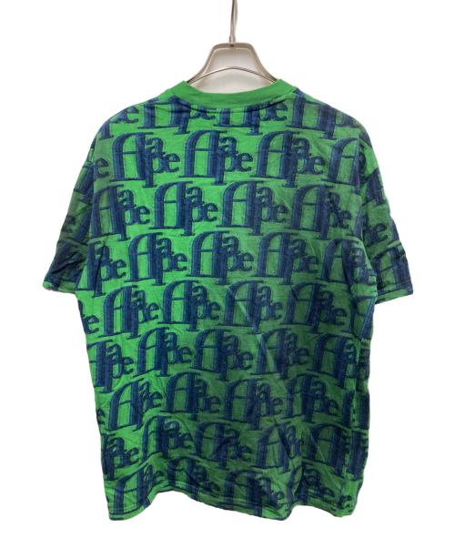 A BATHING APE（アベイシングエイプ）A BATHING APE (アベイシングエイプ) ジャガードTシャツ グリーン サイズ:Sの古着・服飾アイテム