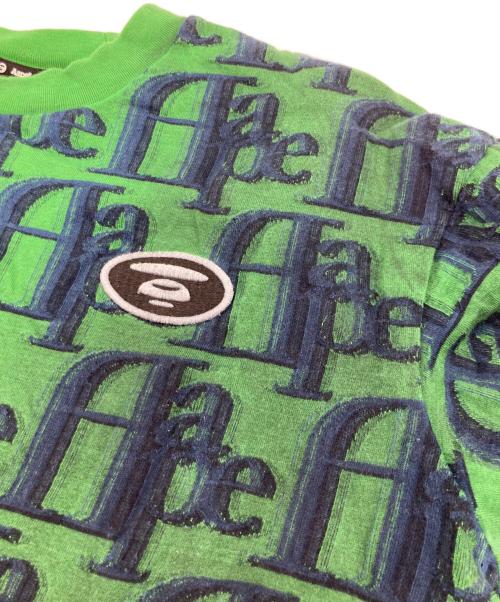 A BATHING APE（アベイシングエイプ）A BATHING APE (アベイシングエイプ) ジャガードTシャツ グリーン サイズ:Sの古着・服飾アイテム