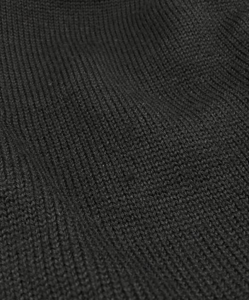 COMME des GARCONS HOMME PLUS（コムデギャルソンオムプリュス）COMME des GARCONS HOMME PLUS (コムデギャルソンオムプリュス) アシンメトリーデザインニット ブラック サイズ:Mの古着・服飾アイテム