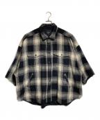 ROTOLロトル）の古着「KSDK CPO HS SHIRT CHECK」｜ブラック×ブラウン