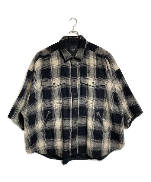 ROTOL（ロトル）ROTOL (ロトル) KSDK CPO HS SHIRT CHECK ブラック×ブラウン サイズ:2の古着・服飾アイテム