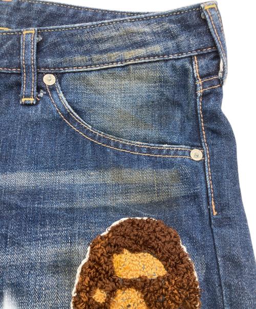 A BATHING APE（ア ベイシング エイプ）A BATHING APE (ア ベイシング エイプ) ショートパンツ インディゴ サイズ:Sの古着・服飾アイテム