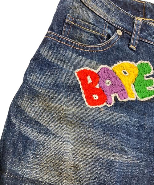A BATHING APE（ア ベイシング エイプ）A BATHING APE (ア ベイシング エイプ) ショートパンツ インディゴ サイズ:Sの古着・服飾アイテム