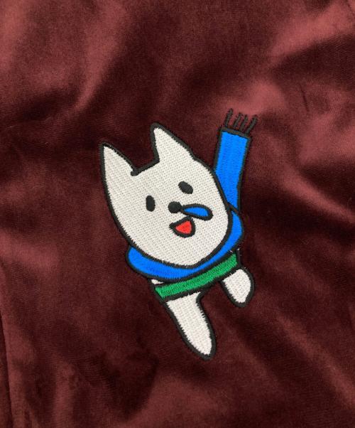 CUNE（キューン）CUNE (キューン) しろくまベロアブルゾン ボルドー サイズ:3の古着・服飾アイテム