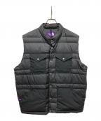 THE NORTHFACE PURPLELABELザ・ノースフェイス パープルレーベル）の古着「Ripstop Sierra Vest ダウンベスト」｜ブラック