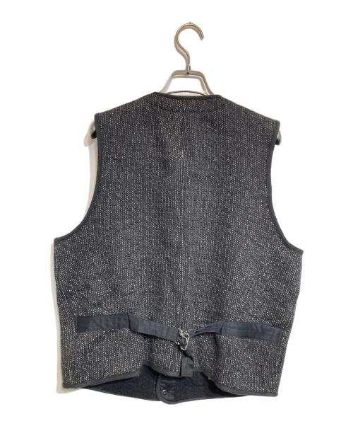 BROWN'S BEACH JACKET（ブラウンズビーチジャケット）BROWN'S BEACH JACKET (ブラウンズビーチジャケット) V NECK VEST ビーチクロスゴマシオべスト/Vネックベスト ブラック サイズ:40の古着・服飾アイテム