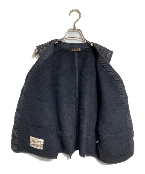 BROWN'S BEACH JACKET（ブラウンズビーチジャケット）BROWN'S BEACH JACKET (ブラウンズビーチジャケット) V NECK VEST ビーチクロスゴマシオべスト/Vネックベスト ブラック サイズ:40の古着・服飾アイテム