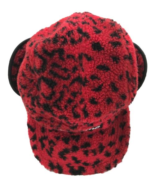 SUPREME（シュプリーム）SUPREME (シュプリーム) leopard polar fleece camp cap レッドの古着・服飾アイテム