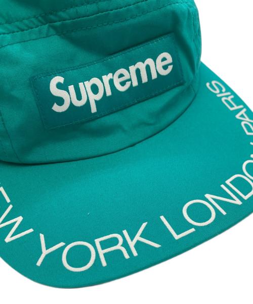SUPREME（シュプリーム）Supreme (シュプリーム) visor print camp CAP グリーンの古着・服飾アイテム