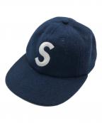 SUPREMEシュプリーム）の古着「WOOL S LOGO 6-PANEL CAP」｜ネイビー