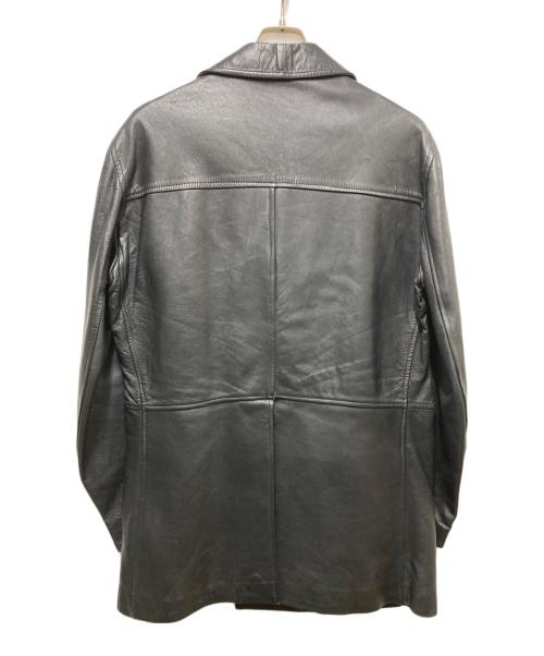 ADASTRA（アドアストラ）ADASTRA (アドアストラ) レザーダブルコート ブラック サイズ:44の古着・服飾アイテム