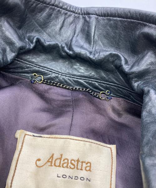 ADASTRA（アドアストラ）ADASTRA (アドアストラ) レザーダブルコート ブラック サイズ:44の古着・服飾アイテム