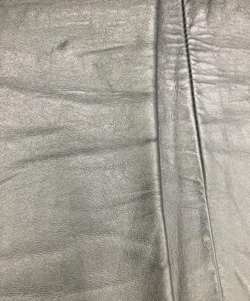 ADASTRA（アドアストラ）ADASTRA (アドアストラ) レザーダブルコート ブラック サイズ:44の古着・服飾アイテム