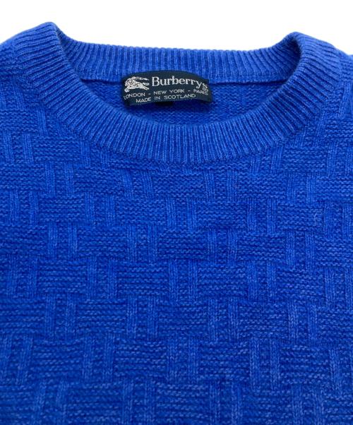 Burberry's（バーバリーズ）Burberry's (バーバリーズ) カシミヤ混ニット ブルー サイズ:不明の古着・服飾アイテム