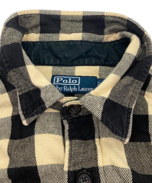 POLO RALPH LAUREN（ポロ・ラルフローレン）POLO RALPH LAUREN (ポロ・ラルフローレン) ダブルポケットチェックシャツ グレー サイズ:XLの古着・服飾アイテム