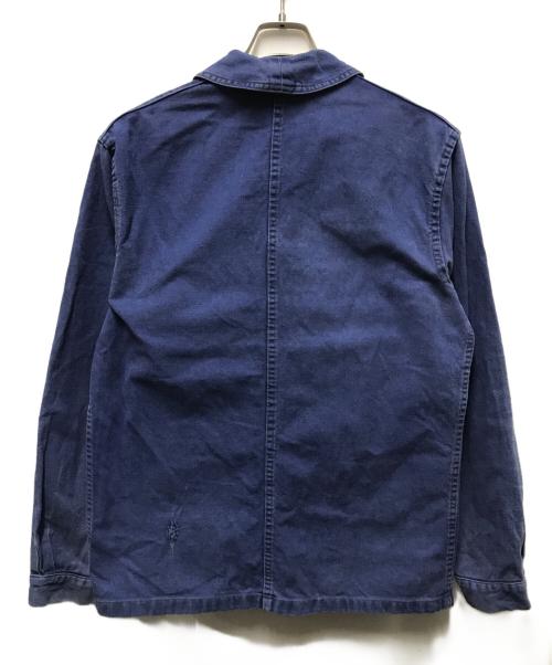 LE FORT BEAU（ル・フォール・ボー）LE FORT BEAU (ル・フォール・ボー) コットンツイルカバオールジャケット ネイビー サイズ:44の古着・服飾アイテム