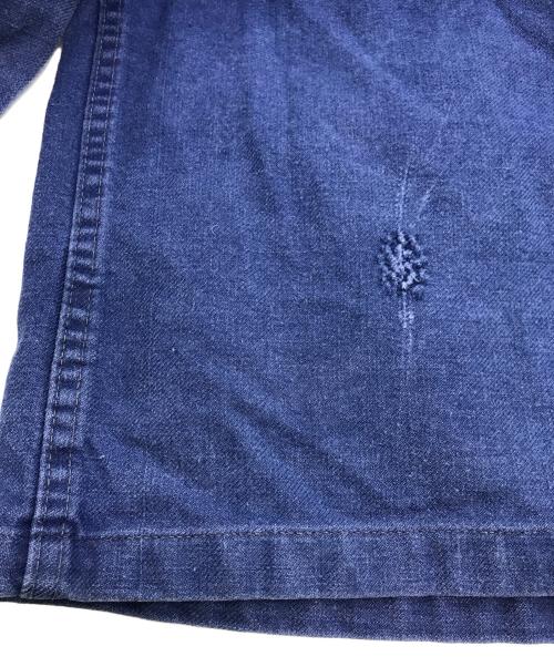 LE FORT BEAU（ル・フォール・ボー）LE FORT BEAU (ル・フォール・ボー) コットンツイルカバオールジャケット ネイビー サイズ:44の古着・服飾アイテム