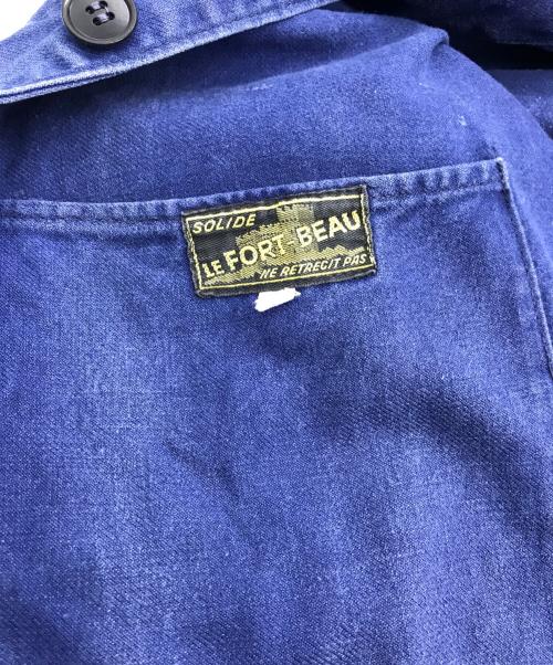 LE FORT BEAU（ル・フォール・ボー）LE FORT BEAU (ル・フォール・ボー) コットンツイルカバオールジャケット ネイビー サイズ:44の古着・服飾アイテム