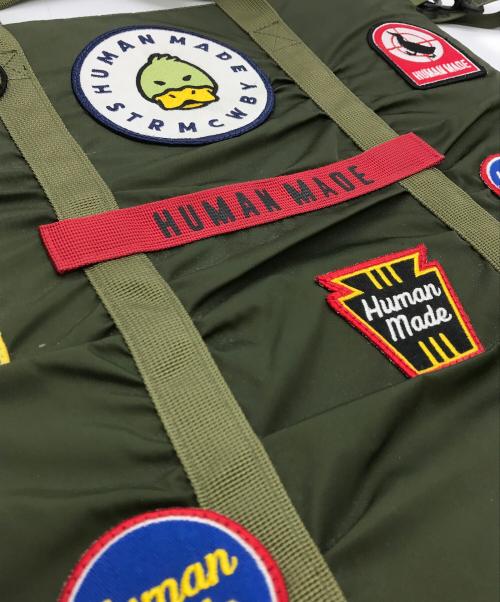 HUMAN MADE（ヒューマンメイド）HUMAN MADE (ヒューマンメイド) HELMET BAG カーキの古着・服飾アイテム