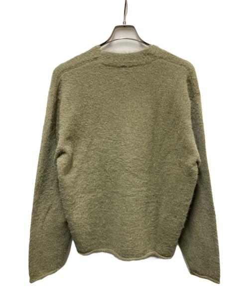 GUELL（グエル）GUELL (グエル) Shaggy Knit Cardigan グリーン サイズ:Ｌの古着・服飾アイテム