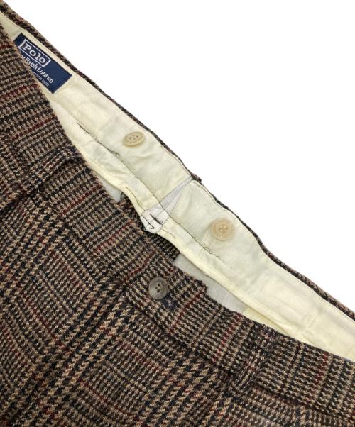 POLO RALPH LAUREN（ポロ・ラルフローレン）POLO RALPH LAUREN (ポロ・ラルフローレン) ジョッキーウールパンツ ブラウン サイズ:38の古着・服飾アイテム