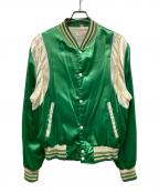 cooperクーパー）の古着「サテンスタジャン」｜グリーン
