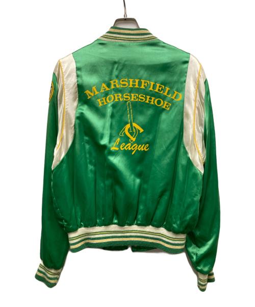 cooper（クーパー）cooper (クーパー) サテンスタジャン グリーン サイズ:42の古着・服飾アイテム