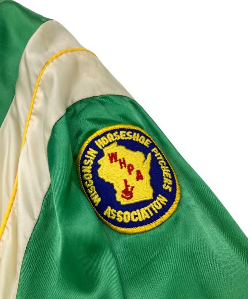 cooper（クーパー）cooper (クーパー) サテンスタジャン グリーン サイズ:42の古着・服飾アイテム