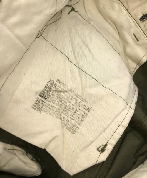 US ARMY（ユーエスアーミー）US ARMY (ユーエスアーミー) 50S M-45フィールドパンツ オリーブ サイズ:30の古着・服飾アイテム