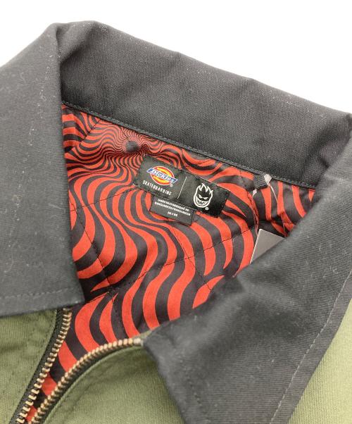 Dickies（ディッキーズ）Dickies (ディッキーズ) SPITFIRE (スピットファイア) ワークブルゾンジャケット カーキ サイズ:Mの古着・服飾アイテム