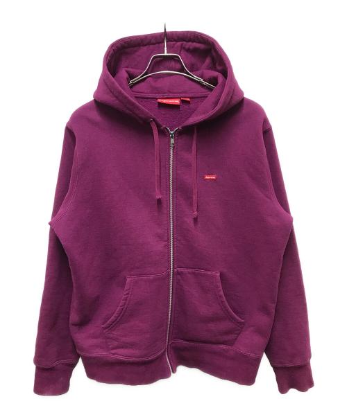 SUPREME（シュプリーム）Supreme (シュプリーム) Small Box Zip Up Hooded Sweatshirt パープル サイズ:Mの古着・服飾アイテム