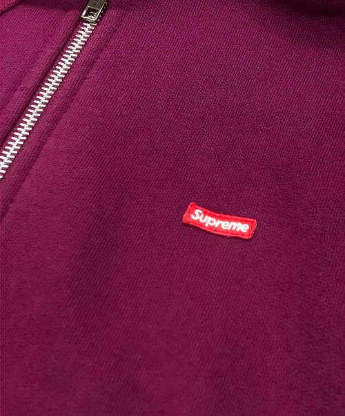 SUPREME（シュプリーム）Supreme (シュプリーム) Small Box Zip Up Hooded Sweatshirt パープル サイズ:Mの古着・服飾アイテム