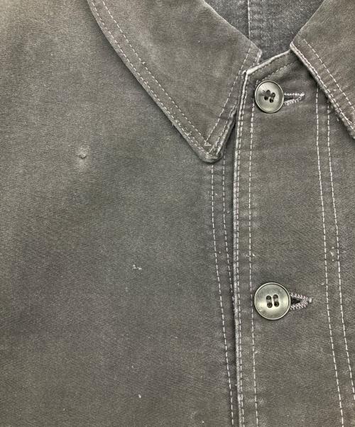 vetements passant（-）vetements passant (-) ブラックモールスキンカバーオールジャケット ブラック サイズ:-の古着・服飾アイテム