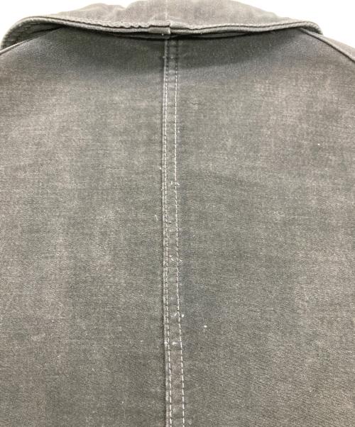 vetements passant（-）vetements passant (-) ブラックモールスキンカバーオールジャケット ブラック サイズ:-の古着・服飾アイテム