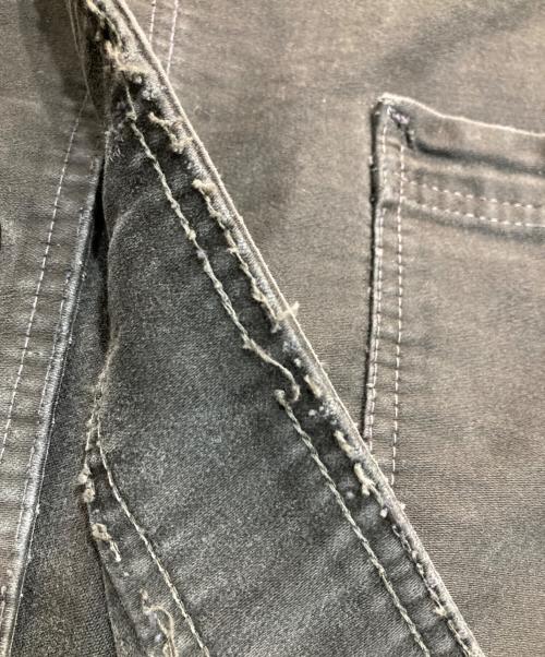 vetements passant（-）vetements passant (-) ブラックモールスキンカバーオールジャケット ブラック サイズ:-の古着・服飾アイテム