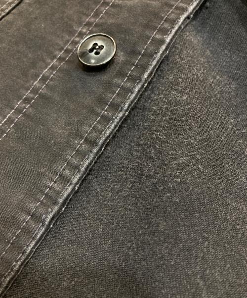vetements passant（-）vetements passant (-) ブラックモールスキンカバーオールジャケット ブラック サイズ:-の古着・服飾アイテム