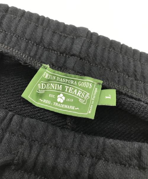 Denim Tears（デニムティアーズ）Denim Tears (デニムティアーズ) COTTON WREATH SWEAT FLARE PANTS ブラック サイズ:Ｌの古着・服飾アイテム