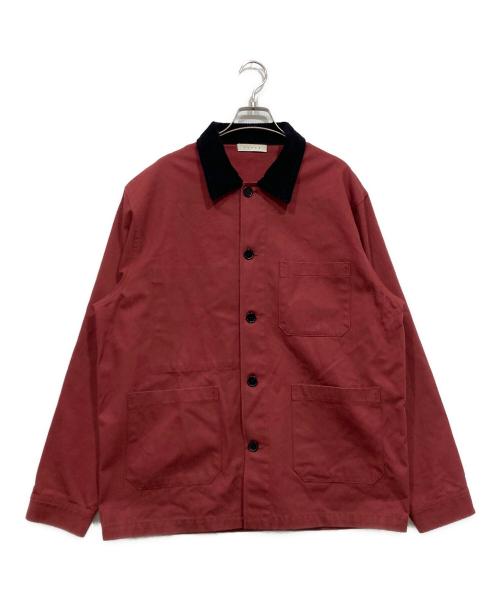 FUTUR（フューチャー）FUTUR (フューチャー) ワークジャケット レッド サイズ:Lの古着・服飾アイテム