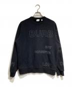 BURBERRYバーバリー）の古着「ホースフェリー ロゴ スウェット」｜ブラック