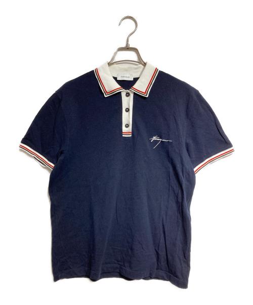 Ferragamo（フェラガモ）Ferragamo (フェラガモ) ポロシャツ ネイビー サイズ:XLの古着・服飾アイテム