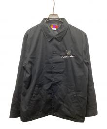RADIO EVA（ラヂオエヴァ）の古着「Flower Embroidery  COACHJACKET」｜ブラック