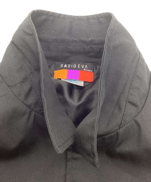 RADIO EVA（ラヂオエヴァ）RADIO EVA (ラヂオエヴァ) Flower Embroidery  COACHJACKET ブラック サイズ:Ｌの古着・服飾アイテム