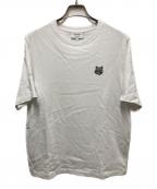 maison kitsuneメゾンキツネ）の古着「BOLD FOX HEAD PATCH COMFORT TEE SHIRT/ボールド フォックスヘッド パッチ コンフォート Tシャツ」｜ホワイト