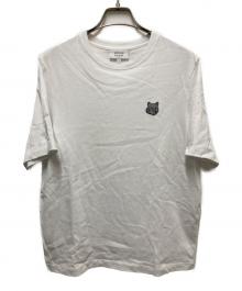 maison kitsune（メゾンキツネ）の古着「BOLD FOX HEAD PATCH COMFORT TEE SHIRT/ボールド フォックスヘッド パッチ コンフォート Tシャツ」｜ホワイト