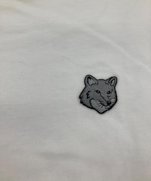 maison kitsune（メゾンキツネ）MAISON KITSUNE (メゾンキツネ) BOLD FOX HEAD PATCH COMFORT TEE SHIRT/ボールド フォックスヘッド パッチ コンフォート Tシャツ ホワイト サイズ:XXSの古着・服飾アイテム