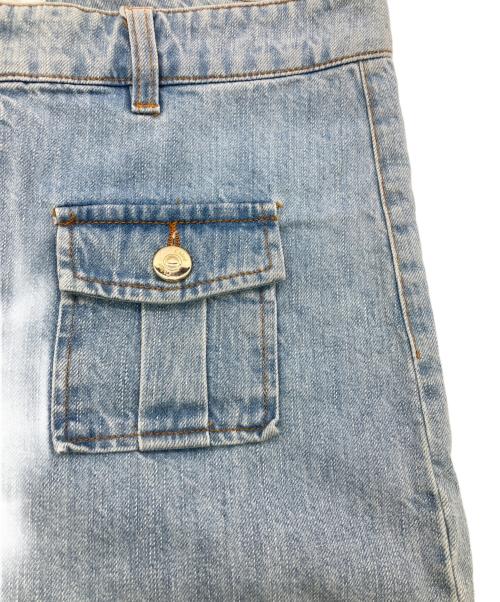 Chloe（クロエ）Chloe (クロエ) ワイドストレートデニムパンツ インディゴ サイズ:40の古着・服飾アイテム