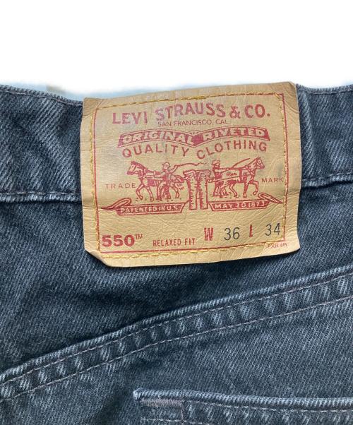 LEVI'S（リーバイス）LEVI'S (リーバイス) 90s 550 後染めブラックデニムパンツ ブラック サイズ:ｗ３６　ｌ３４の古着・服飾アイテム