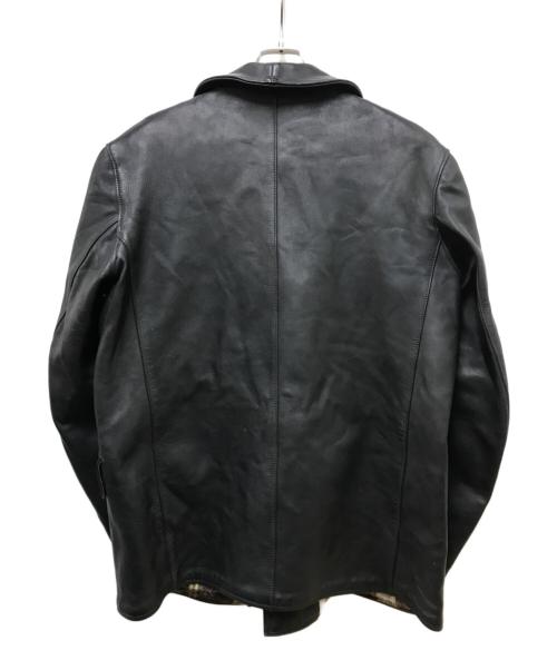 Cyrano VETEMENT CUIR（Cyrano VETEMENT CUIR）Cyrano VETEMENT CUIR (Cyrano VETEMENT CUIR) レザーカーコート ブラック サイズ:-の古着・服飾アイテム