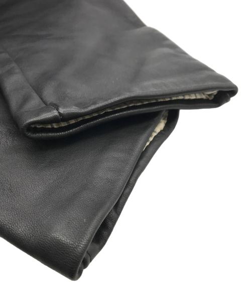 Cyrano VETEMENT CUIR（Cyrano VETEMENT CUIR）Cyrano VETEMENT CUIR (Cyrano VETEMENT CUIR) レザーカーコート ブラック サイズ:-の古着・服飾アイテム